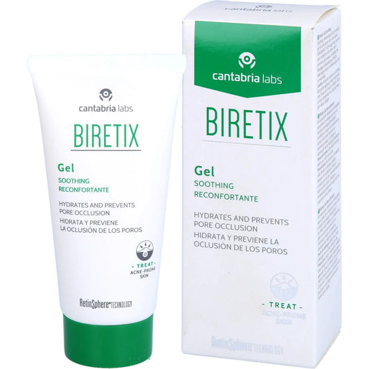 Cantabria Labs. BIRETIX Soothing Gel. Niisutav geel kerge akne korral 50ml
