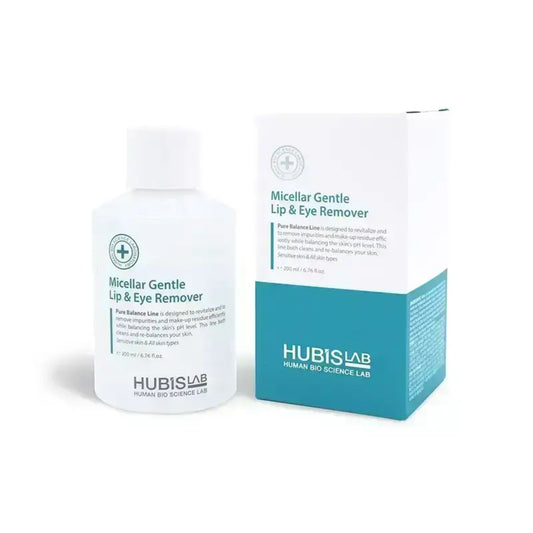HubisLab Micellar Gentle Lip and Eye Remover. Õrn meigieemaldaja huultele ja silmadele, 200 ml