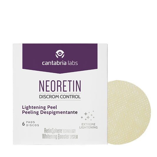 Cantabria Labs. NEORETIN Discrom Control Lightening Peel. Koorivad vatipadjad pigmedilaikude hooldamiseks 6x1ml
